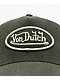 Von Dutch Dark Green Corduroy Trucker Hat - Thumbnail image 3 of 4