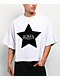 Von Dutch Flocked Star White Crop T-Shirt - Thumbnail image 2 of 4