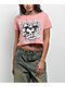 Von Dutch Flying Eye Pink Crop T-Shirt - Thumbnail image 1 of 2