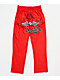 Von Dutch Flying Eye Red Lounge Pants - Thumbnail image 1 of 2