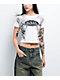 Von Dutch Gardenia Mineral Wash White Crop T-Shirt - Thumbnail image 1 of 3