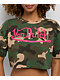 Von Dutch Logo Camo Crop T-Shirt - Thumbnail image 3 of 3