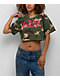 Von Dutch Logo Camo Crop T-Shirt - Thumbnail image 1 of 3