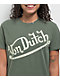 Von Dutch Logo Green T-Shirt - Thumbnail image 2 of 2