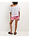 Von Dutch Off Shoulder Pink & White Lounge Set - Thumbnail image 2 of 5