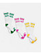 Von Dutch Oval Stripe 3 Pack White Crew Socks - Thumbnail image 1 of 2
