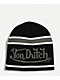 Von Dutch Penalty Black Skully Beanie - Thumbnail image 1 of 2