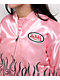 Von Dutch Pink Satin Bomber Jacket - Thumbnail image 3 of 7