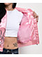 Von Dutch Pink Satin Bomber Jacket - Thumbnail image 5 of 7