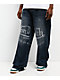 Von Dutch Reaper Blue Wash Baggy Jeans - Thumbnail image 1 of 6
