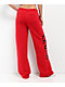 Von Dutch Red Wide Leg Sweatpants - Thumbnail image 2 of 5