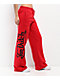 Von Dutch Red Wide Leg Sweatpants - Thumbnail image 1 of 5