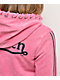 Von Dutch Rope Pink Wash Crop Zip Hoodie - Thumbnail image 5 of 9