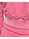 Von Dutch Rope Pink Wash Crop Zip Hoodie - Thumbnail image 6 of 9