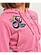 Von Dutch Rope Pink Wash Crop Zip Hoodie - Thumbnail image 8 of 9