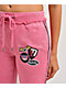 Von Dutch Rope Pink Wash Flare Sweatpants - Thumbnail image 3 of 6