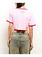 Von Dutch Signature Pink Ringer Crop T-Shirt - Thumbnail image 2 of 4