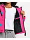 Von Dutch Star Pink & Black Crop Puffer Jacket - Thumbnail image 5 of 6