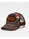 Von Dutch Tapestry Burgundy Trucker Hat - Thumbnail image 1 of 6