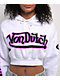 Von Dutch White & Pink Crop Hoodie - Thumbnail image 3 of 5