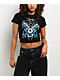 Von Dutch X Broken Promises Dark Wings Rhinestone Black Crop T-Shirt - Thumbnail image 1 of 5