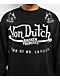Von Dutch x Broken Promises All In Black Wash Crewneck Sweatshirt - Thumbnail image 3 of 6