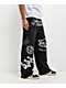 Von Dutch x Broken Promises All In Black Wash Wide Leg Sweatpants - Thumbnail image 4 of 6