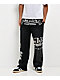 Von Dutch x Broken Promises All In Black Wash Wide Leg Sweatpants - Thumbnail image 1 of 6