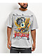 Von Dutch x Broken Promises Dark Crusader Light Grey Wash T-Shirt - Thumbnail image 1 of 3