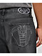 Von Dutch x Broken Promises Night Sky Rhinestone Black Wash Straight Leg Jeans  - Thumbnail image 4 of 6