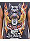 Von Dutch x Broken Promises Unleashed Grey Wash Muscle Tank Top - Thumbnail image 3 of 3