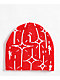 WHADAFUNK Bling Red Beanie - Thumbnail image 2 of 2
