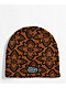WHADAFUNK Petals Brown Beanie - Thumbnail image 1 of 2