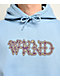 WKND Huldra Script Light Blue Hoodie - Thumbnail image 4 of 4