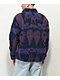 WKND Temple Fleece Navy Blue & Red Sherpa Jacket - Thumbnail image 2 of 3