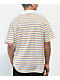 WORBLE Cloud Thing White Stripe Polo Shirt - Thumbnail image 3 of 3