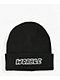 WORBLE Fuzz Logo Black Beanie - Thumbnail image 1 of 2