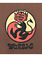 WORBLE Peace and Love Brown T-Shirt - Thumbnail image 2 of 2