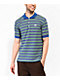 WORBLE Strikeout Blue, Red & Green Stripe Polo Shirt - Thumbnail image 1 of 3