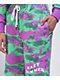 WeSC Marty Hazy Summer Green & Pink Tie Dye Sweat Shorts - Thumbnail image 4 of 4