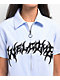 Welcome Barb Oxford Blue & White Short Sleeve Work Shirt - Thumbnail image 4 of 5