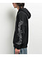 Welcome Barb Sleeve Pigment Dye Black Hoodie - Thumbnail image 3 of 3