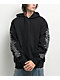 Welcome Barb Sleeve Pigment Dye Black Hoodie - Thumbnail image 1 of 3