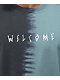 Welcome Chimera Black & Atlantic Dip Dye Long Sleeve T-Shirt - Thumbnail image 3 of 3