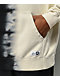 Welcome Chimera sudadera con capucha teñida en blanco y negro