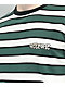 Welcome Cooper Spruce Green & White Stripe Long Sleeve T-Shirt