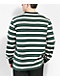 Welcome Cooper Spruce Green & White Stripe Long Sleeve T-Shirt