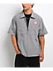Welcome Garage White & Black Stripe Zip Work Shirt - Thumbnail image 1 of 3