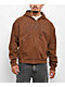 Welcome Grapple Brown Wash Crop Zip Hoodie - Thumbnail image 5 of 5