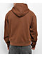 Welcome Grapple Brown Wash Crop Zip Hoodie - Thumbnail image 2 of 5